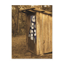 Primitive Outhouse Post Card