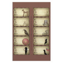 Primitive Things Gift Tags on a Sheet - D3 Flyers