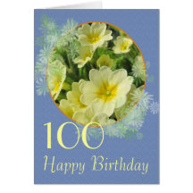 Primrose Birthday card you can customise