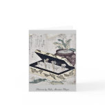 Primrose by Kubo, Shunman Ukiyoe Greeting Card