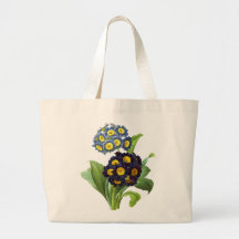 Primula Auricula - Cowslip-  Pierre Joseph Redoute Tote Bag