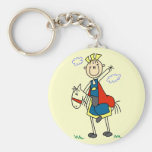 Prince Charming on Horse Tshirts and Gifts Key Chain