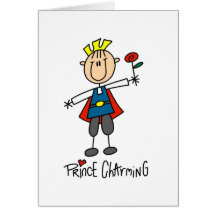 Prince Charming Tshirts and Gifts Greeting Card
