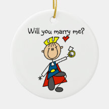 Prince Charming Will You Marry Me Christmas Ornament