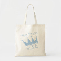 Prince Crown 1st Birthday Tshirts and gifts Tote Bag