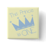 Prince Crown 1st Birthday Tshirts and gifts Pin