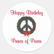 Prince of Peace Wreath Stickers