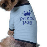 "Prince Pug" Doggie T-Shirt pet clothing