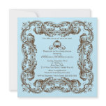 Prince Vintage Frame Baby Shower Invitation