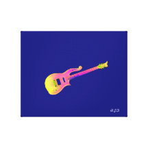 Prince's Guitar Canvas Prints