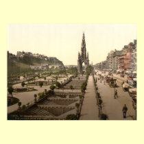 Princes Street, the Castle, and Scott Monument posters