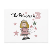 Princess 3rd Birthday Tshirts and Gifts Post Cards