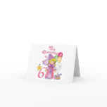 Princess 6th Birthday Invitations cards