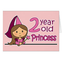 Princess Age 2 Greeting Card