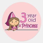 Princess Age 3 Sticker