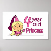 Princess Age 4 Posters