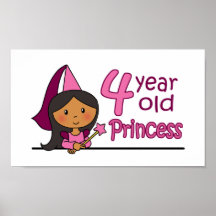 Princess Age 4 Print