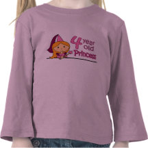 Princess Age 4 Tshirt