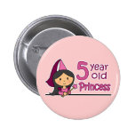 Princess Age 5 Buttons
