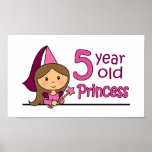 Princess Age 5 Print