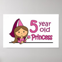Princess Age 5 Print