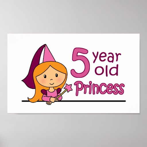 Princess Age 5 Print
