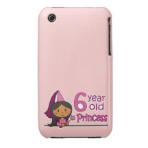 Princess Age 6 iPhone 3 Case-Mate Case