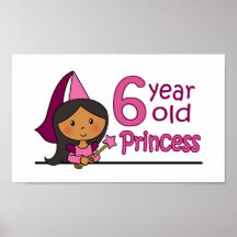 Princess Age 6 Print