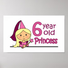 Princess Age 6 Print
