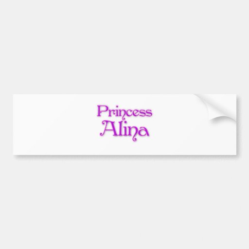 Princess Alina Bumper Sticker