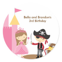 Princess and Pirate Stickers