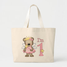 Princess Bear 1st Birthday Bags