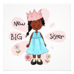 Princess Big Sister African American Invitation