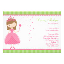 Princess Birthday Party Invitations