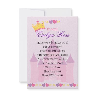 Princess Castle Invites