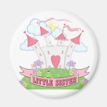 Princess Castle Little Sister Fridge Magnets
