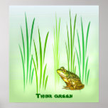 Princess Charming Think green posters
