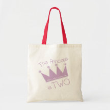 Princess Crown 2nd Birthday Tshirts and Gifts Bag