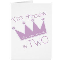 Princess Crown 2nd Birthday Tshirts and Gifts Cards