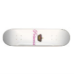 Princess crown in hot pink skate board decks