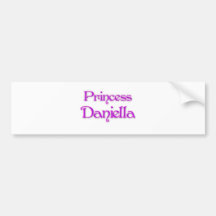 Princess Daniella Bumper Sticker