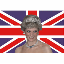 Princess Diana Flies the Flag Cut Out