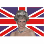 Princess Diana Flies the Flag photo sculptures
