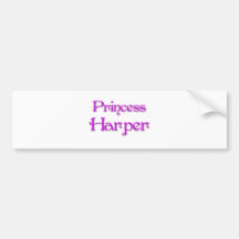 Princess Harper Bumper Sticker