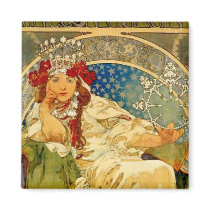 Princess Hyacinth by Mucha Refrigerator Magnets