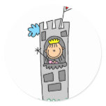 Princess In Castle Tower Sticker