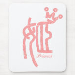 Princess in Kanji Mousepad