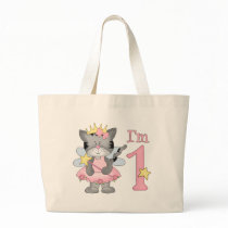 Princess Kitty 1st Birthday Tote Bag