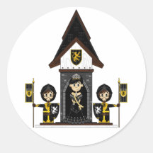 Princess & Knights at Mini Castle Sticker