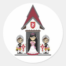 Princess & Knights at Mini Castle Sticker